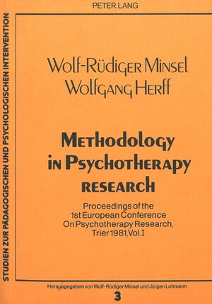 Buchcover Methodology in Psychotherapy Research  | EAN 9783820475869 | ISBN 3-8204-7586-9 | ISBN 978-3-8204-7586-9