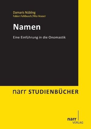 Buchcover Namen | Prof. Dr. Damaris Nübling | EAN 9783823366850 | ISBN 3-8233-6685-8 | ISBN 978-3-8233-6685-0