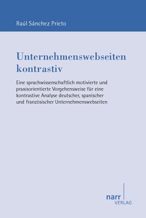 Buchcover Unternehmenswebseiten kontrastiv | Raúl Sánchez Prieto | EAN 9783823376224 | ISBN 3-8233-7622-5 | ISBN 978-3-8233-7622-4