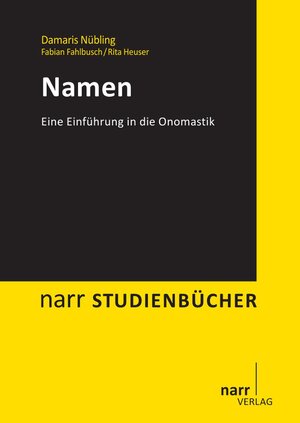 Buchcover Namen | Damaris Nübling | EAN 9783823376859 | ISBN 3-8233-7685-3 | ISBN 978-3-8233-7685-9