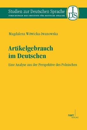 Buchcover Artikelgebrauch im Deutschen | Magdalena Witwicka | EAN 9783823377030 | ISBN 3-8233-7703-5 | ISBN 978-3-8233-7703-0