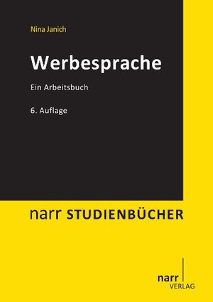 Buchcover Werbesprache | Nina Janich | EAN 9783823378181 | ISBN 3-8233-7818-X | ISBN 978-3-8233-7818-1