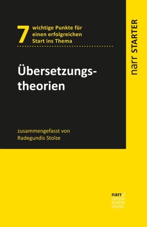 Buchcover Übersetzungstheorien | Radegundis Stolze | EAN 9783823380290 | ISBN 3-8233-8029-X | ISBN 978-3-8233-8029-0
