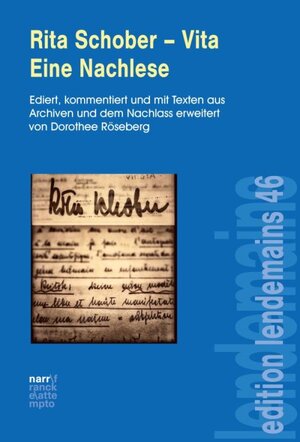 Buchcover Rita Schober - Vita. Eine Nachlese  | EAN 9783823382270 | ISBN 3-8233-8227-6 | ISBN 978-3-8233-8227-0