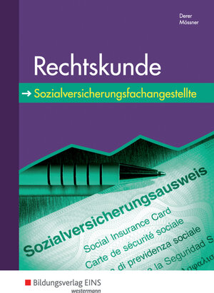 Buchcover Rechtskunde | Sylvia Derer | EAN 9783823734956 | ISBN 3-8237-3495-4 | ISBN 978-3-8237-3495-6