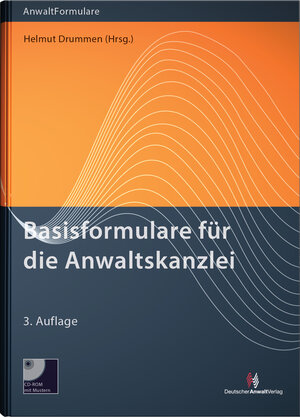 Buchcover Basisformulare für die Anwaltskanzlei | Helmut Drummen | EAN 9783824012633 | ISBN 3-8240-1263-4 | ISBN 978-3-8240-1263-3