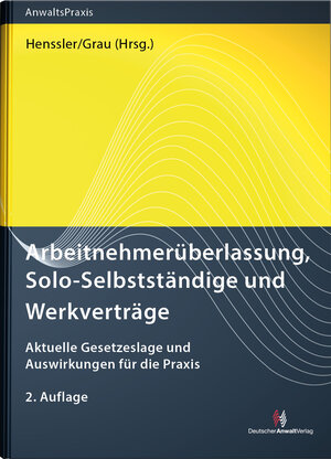 Buchcover Arbeitnehmerüberlassung, Solo-Selbstständige und Werkverträge | Robert Bauer | EAN 9783824016099 | ISBN 3-8240-1609-5 | ISBN 978-3-8240-1609-9