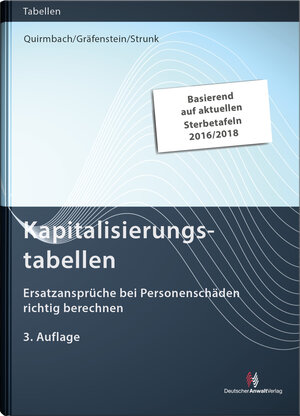 Buchcover Kapitalisierungstabellen  | EAN 9783824016228 | ISBN 3-8240-1622-2 | ISBN 978-3-8240-1622-8