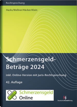 Buchcover SchmerzensgeldBeträge 2024 (Buch mit Online-Zugang) | Susanne Hacks | EAN 9783824017324 | ISBN 3-8240-1732-6 | ISBN 978-3-8240-1732-4