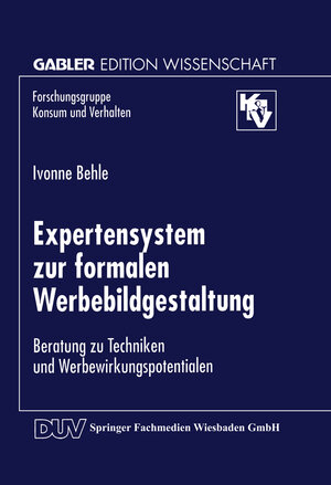 Buchcover Expertensystem zur formalen Werbebildgestaltung  | EAN 9783824467556 | ISBN 3-8244-6755-0 | ISBN 978-3-8244-6755-6
