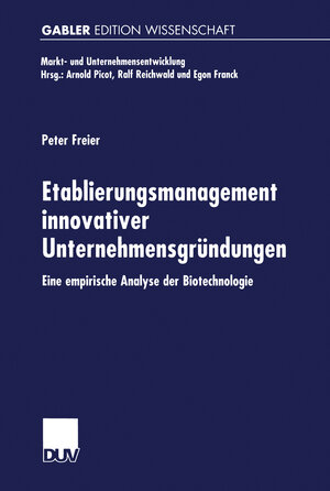 Buchcover Etablierungsmanagement innovativer Unternehmensgründungen  | EAN 9783824469857 | ISBN 3-8244-6985-5 | ISBN 978-3-8244-6985-7