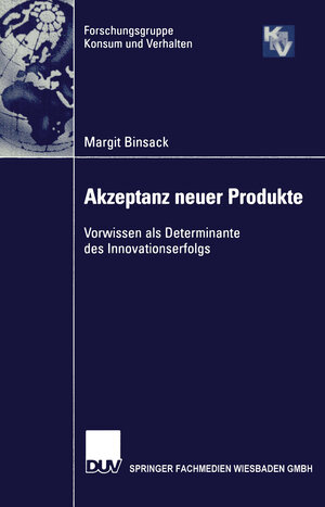 Buchcover Akzeptanz neuer Produkte | Margit Binsack | EAN 9783824477838 | ISBN 3-8244-7783-1 | ISBN 978-3-8244-7783-8
