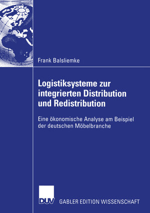 Buchcover Logistiksysteme zur integrierten Distribution und Redistribution | Frank Balsliemke | EAN 9783824481859 | ISBN 3-8244-8185-5 | ISBN 978-3-8244-8185-9