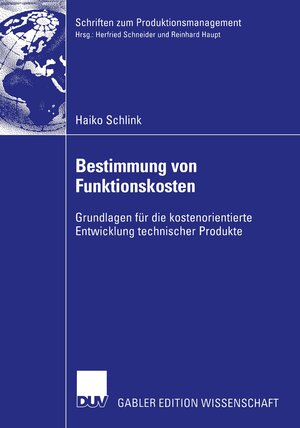Buchcover Bestimmung von Funktionskosten | Haiko Schlink | EAN 9783824481866 | ISBN 3-8244-8186-3 | ISBN 978-3-8244-8186-6