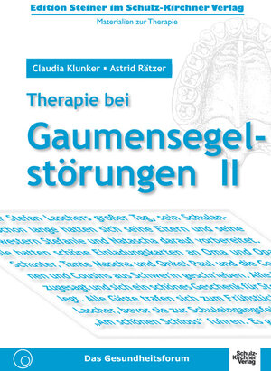 Buchcover Therapie bei Gaumensegelstörungen II | Claudia Klunker | EAN 9783824806959 | ISBN 3-8248-0695-9 | ISBN 978-3-8248-0695-9