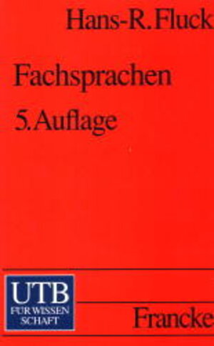 Fachsprachen. Einführung und Bibliographie