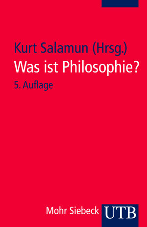 Buchcover Was ist Philosophie?  | EAN 9783825210007 | ISBN 3-8252-1000-6 | ISBN 978-3-8252-1000-7