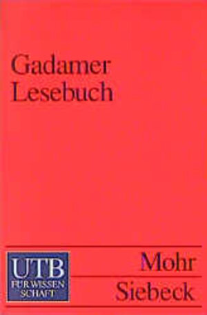 Gadamer Einführungen (2 Bände): 1) Gadamer Lesebuch (Mohr Siebeck 1997) (UTB Nr. 1972) (3825219720) 2) Begegnungen mit Hans-Georg Gadamer (Reclam 2000) (Universal-Bibliothek Nr. 18029) (3150180295)