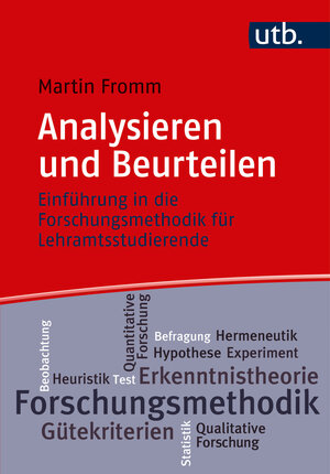 Buchcover Analysieren und Beurteilen | Martin Fromm | EAN 9783825249397 | ISBN 3-8252-4939-5 | ISBN 978-3-8252-4939-7