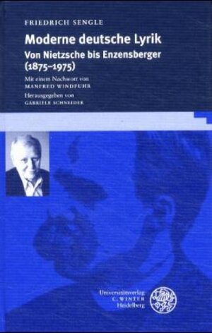 Moderne deutsche Lyrik: Von Nietzsche bis Enzensberger (1875-1975)