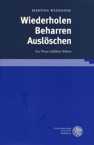 Buchcover Wiederholen - Beharren - Auslöschen | Martina Wedekind | EAN 9783825315290 | ISBN 3-8253-1529-0 | ISBN 978-3-8253-1529-0