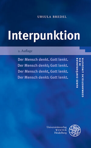 Buchcover Interpunktion | Ursula Bredel | EAN 9783825346942 | ISBN 3-8253-4694-3 | ISBN 978-3-8253-4694-2
