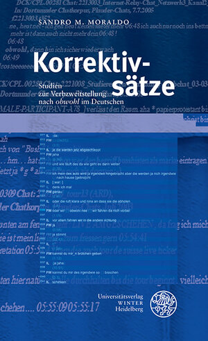 Buchcover Korrektivsätze | Sandro M. Moraldo | EAN 9783825347505 | ISBN 3-8253-4750-8 | ISBN 978-3-8253-4750-5