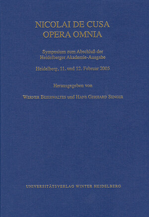 Buchcover Cusanus-Studien / Nicolai de Cusa Opera Omnia. Symposium zum Abschluß der Heidelberger Akademie-Ausgabe  | EAN 9783825351274 | ISBN 3-8253-5127-0 | ISBN 978-3-8253-5127-4