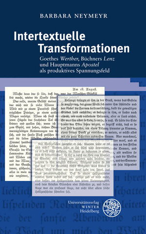Buchcover Intertextuelle Transformationen | Barbara Neymeyr | EAN 9783825360443 | ISBN 3-8253-6044-X | ISBN 978-3-8253-6044-3