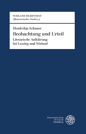 Buchcover Beobachtung und Urteil | Hendrikje Schauer | EAN 9783825367336 | ISBN 3-8253-6733-9 | ISBN 978-3-8253-6733-6