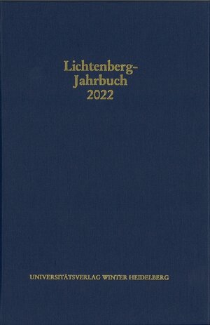 Buchcover Lichtenberg-Jahrbuch 2022  | EAN 9783825395100 | ISBN 3-8253-9510-3 | ISBN 978-3-8253-9510-0