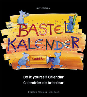 Bastel-Kalender 21,5 x 24 cm, schwarz Immerwährend