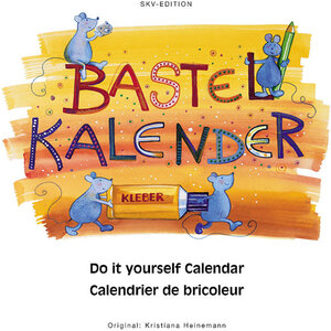 Bastel-Kalender 21,5 x 24 cm, weiß Immerwährend