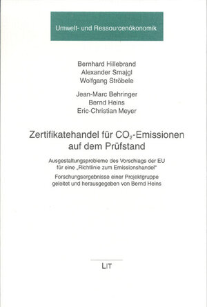 Buchcover Zertifikatehandel für CO2-Emissionen auf dem Prüfstand | Bernhard Hillebrand | EAN 9783825864880 | ISBN 3-8258-6488-X | ISBN 978-3-8258-6488-0