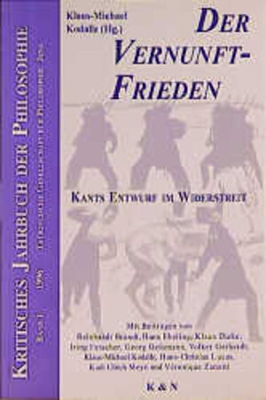 Buchcover Der Vernunftfrieden | Klaus M Kodalle | EAN 9783826012723 | ISBN 3-8260-1272-0 | ISBN 978-3-8260-1272-3