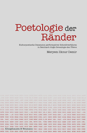 Buchcover Poetologie der Ränder | Meryem Ilknur Demir | EAN 9783826058875 | ISBN 3-8260-5887-9 | ISBN 978-3-8260-5887-5