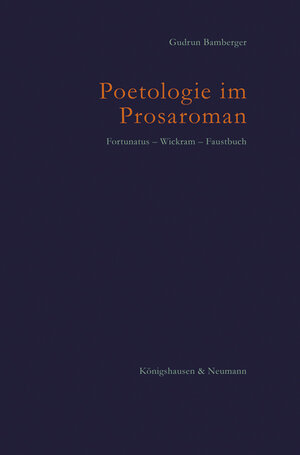 Buchcover Poetologie im Prosaroman | Gudrun Bamberger | EAN 9783826064319 | ISBN 3-8260-6431-3 | ISBN 978-3-8260-6431-9