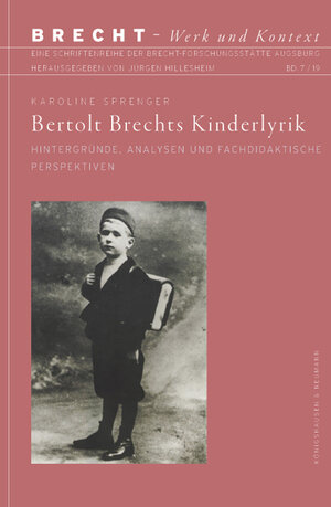 Buchcover Bertolt Brechts Kinderlyrik | Karoline Sprenger | EAN 9783826066306 | ISBN 3-8260-6630-8 | ISBN 978-3-8260-6630-6
