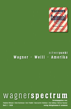 Buchcover wagnerspectrum  | EAN 9783826071010 | ISBN 3-8260-7101-8 | ISBN 978-3-8260-7101-0