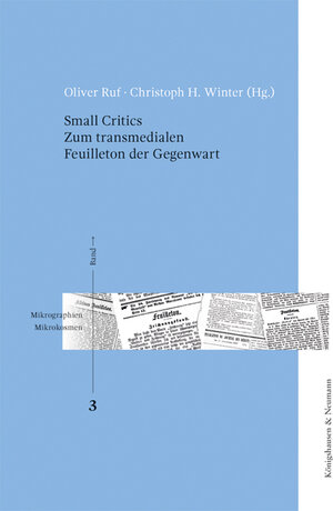 Buchcover Small Critics  | EAN 9783826071591 | ISBN 3-8260-7159-X | ISBN 978-3-8260-7159-1