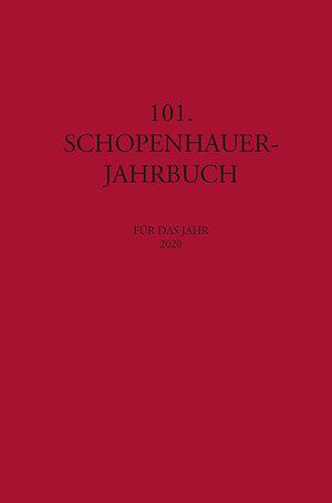 Buchcover 101. Schopenhauer Jahrbuch  | EAN 9783826072499 | ISBN 3-8260-7249-9 | ISBN 978-3-8260-7249-9