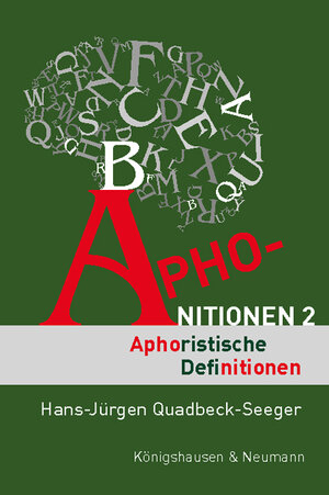 Buchcover Aphonitionen 2 | Hans-Jürgen Quadbeck-Seeger | EAN 9783826072987 | ISBN 3-8260-7298-7 | ISBN 978-3-8260-7298-7