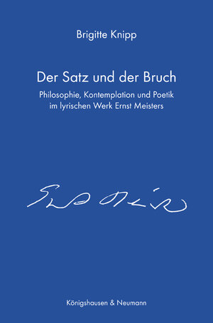 Buchcover Der Satz und der Bruch | Brigitte Knipp | EAN 9783826080456 | ISBN 3-8260-8045-9 | ISBN 978-3-8260-8045-6