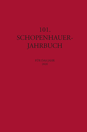 Buchcover 101. Schopenhauer Jahrbuch  | EAN 9783826080609 | ISBN 3-8260-8060-2 | ISBN 978-3-8260-8060-9