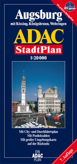 ADAC Stadtplan Augsburg: Mit Kissing, Königsbrunn, Stadtbergen und Wehringen. GPS-genau