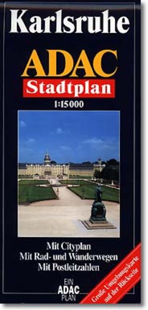 ADAC Stadtpläne, Karlsruhe: Mit Cityplan, Rad- und Wanderwegen, Postleitzahlen. Mit großer Umgebungskarte