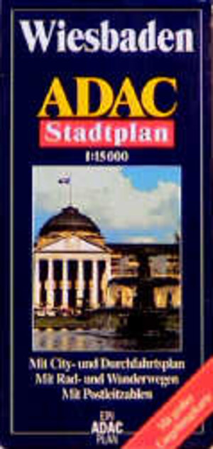 ADAC Stadtpläne, Wiesbaden: Mit City- und Durchfahrtsplan. Mit Postleitzahlen. Mit großer Umgebungskarte