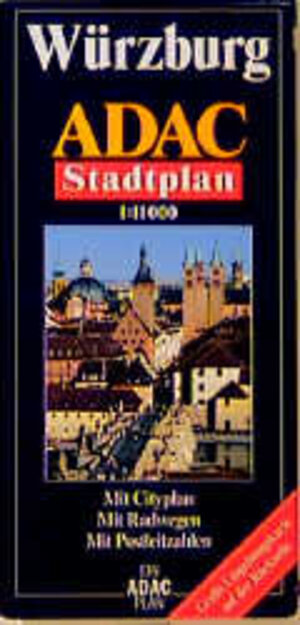 ADAC Stadtpläne, Würzburg: mit Estenfeld, Gerbrunn, Höchberg, Veitshöchheim und Zell am Main. Mit City- und Durchfahrtsplan. Mit Postleitzahlen. Mit großer Umgebungskarte