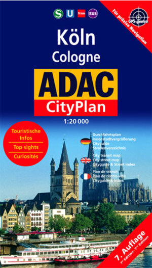 ADAC Stadtpläne, Köln, Cityplan: Mit Durchfahrtsplan und Innenstadtvergrößerung