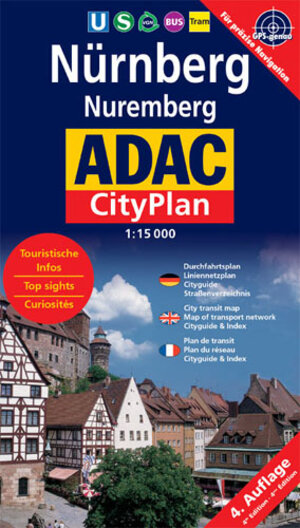 ADAC Stadtpläne, Nürnberg, Cityplan: Mit Durchfahrtsplan und Schnellbahnenübersicht